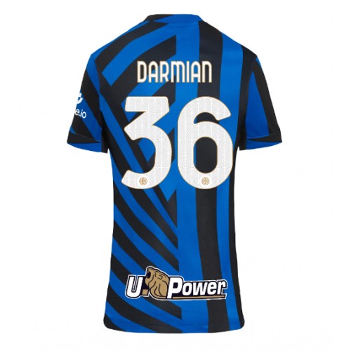 Inter Milan Matteo Darmian #36 Domaci Dres za Ženska 2024-25 Kratak Rukav